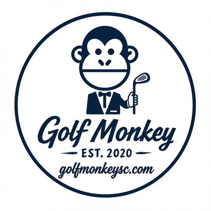 The original Golf Monkey crest — est. 2020